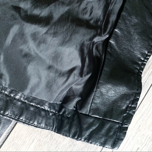 NWT LA COALITION Black Vegan Leather Jacket - Picture 13 of 16